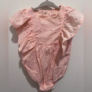 Cat & Jack Peach-Pink Baby Romper